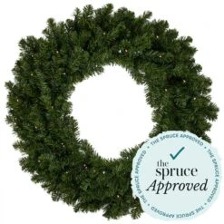 Northlight 4ft. Pre-Lit Canadian Pine Artificial Christmas Wreath 13 Northlight 4ft. Pre-Lit Canadian Pine Artificial Christmas Wreath -Northlight Sale Store D253742S 4