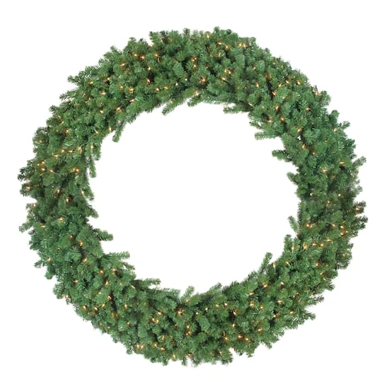 Northlight 6ft. Deluxe Windsor Pine Artificial Christmas Wreath 1 Northlight 6ft. Deluxe Windsor Pine Artificial Christmas Wreath
