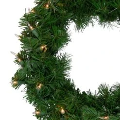 Northlight 16" Pre-Lit Deluxe Windsor Pine Artificial Christmas Wreath -Northlight Sale Store D253750S 2
