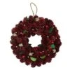 Northlight 9.5" Red & Gold Pinecone Wreath