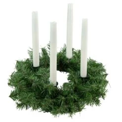 Northlight 12" Pine Artificial Christmas Advent Candle Holder Wreath -Northlight Sale Store D253754S 12