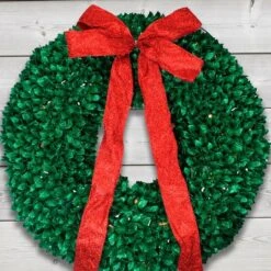 Northlight 28" Pre-Lit Glittered Leaves Artificial Christmas Wreath -Northlight Sale Store D253760S 14