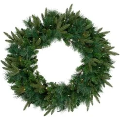 Northlight 2.5ft. Pre-Lit Mixed Rosemary Emerald Angel Pine Artificial Christmas Wreath -Northlight Sale Store D253762S 11