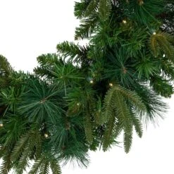 Northlight 2.5ft. Pre-Lit Mixed Rosemary Emerald Angel Pine Artificial Christmas Wreath -Northlight Sale Store D253762S 14