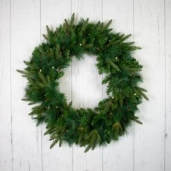 Northlight 2.5ft. Pre-Lit Mixed Rosemary Emerald Angel Pine Artificial Christmas Wreath -Northlight Sale Store D253762S 16