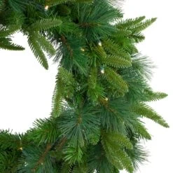 Northlight 2.5ft. Pre-Lit Mixed Rosemary Emerald Angel Pine Artificial Christmas Wreath -Northlight Sale Store D253762S 2