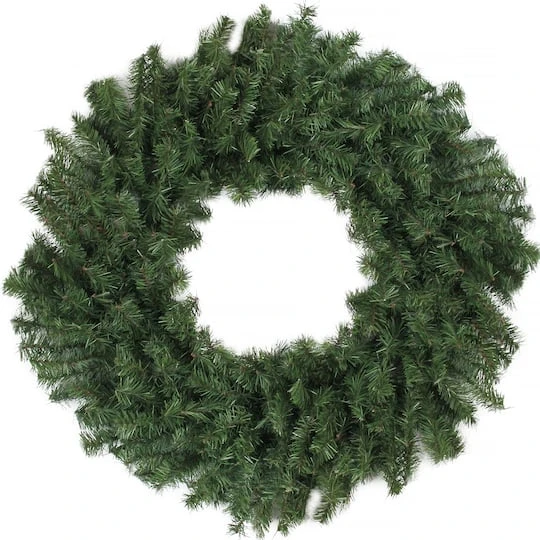 Northlight 3ft. Green Canadian Pine Artificial Christmas Wreath 2 Northlight 3ft. Green Canadian Pine Artificial Christmas Wreath - Image 2
