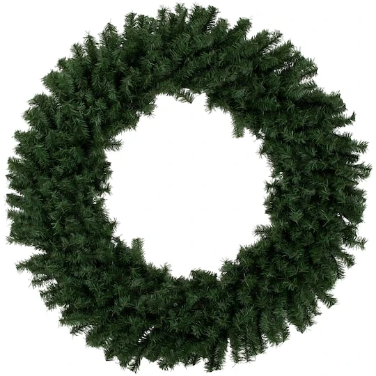 Northlight 4ft. Canadian Pine Artificial Christmas Wreath 1 Northlight 4ft. Canadian Pine Artificial Christmas Wreath