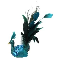 Northlight 10" Turquoise Blue & Green Peacock Clip-On Ornament -Northlight Sale Store D253786S 12