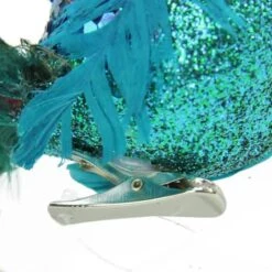 Northlight 10" Turquoise Blue & Green Peacock Clip-On Ornament -Northlight Sale Store D253786S 3