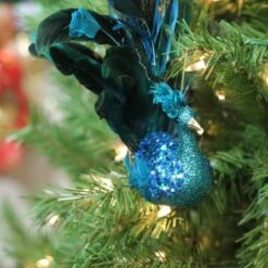 Northlight 10" Turquoise Blue & Green Peacock Clip-On Ornament -Northlight Sale Store D253786S 4
