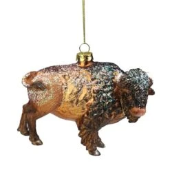 Northlight 4.25" Brown & Black Glass Bison Ornament -Northlight Sale Store D253787S 13
