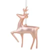 Northlight 4.75" Shiny Rose Gold Reindeer Ornament