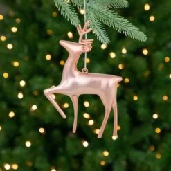 Northlight 4.75" Shiny Rose Gold Reindeer Ornament -Northlight Sale Store D253796S 12