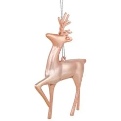 Northlight 4.75" Shiny Rose Gold Reindeer Ornament -Northlight Sale Store D253796S 5