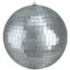 Northlight 8" Silver Splendor Mirrored Glass Disco Ball Ornament