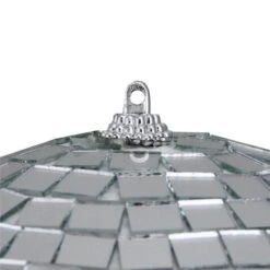 Northlight 8" Silver Splendor Mirrored Glass Disco Ball Ornament 5 Northlight 8" Silver Splendor Mirrored Glass Disco Ball Ornament -Northlight Sale Store D253844S 2