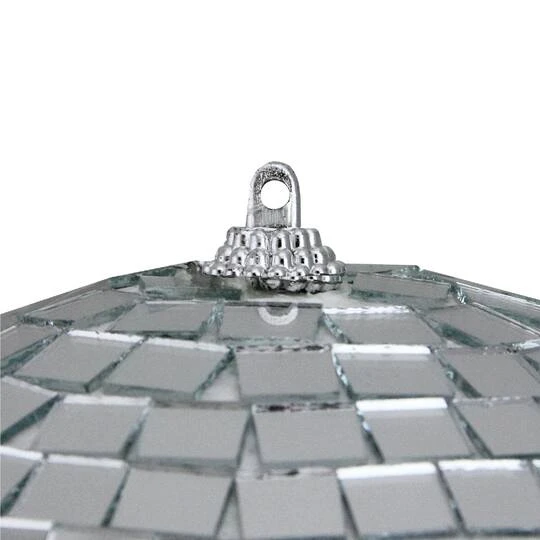 Northlight 8" Silver Splendor Mirrored Glass Disco Ball Ornament 3 Northlight 8" Silver Splendor Mirrored Glass Disco Ball Ornament - Image 3