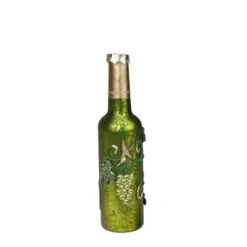 Northlight 6" Green & Silver Mercury Finish Wine Bottle Ornament -Northlight Sale Store D253849S 13