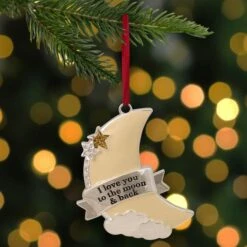 Northlight 3.25" "I Love You To The Moon & Back" Ornament -Northlight Sale Store D253854S 2