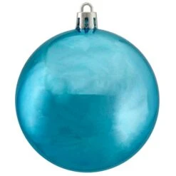 Northlight 32ct. 3.5" Turquoise Blue Shatterproof Shiny Christmas Ball Ornaments -Northlight Sale Store D253867S 13