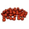 Northlight 60ct. 2.5" Burnt Orange Shatterproof Matte Christmas Ball Ornaments