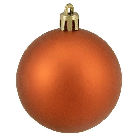 Northlight 60ct. 2.5" Burnt Orange Shatterproof Matte Christmas Ball Ornaments 5 Northlight 60ct. 2.5" Burnt Orange Shatterproof Matte Christmas Ball Ornaments - Image 5