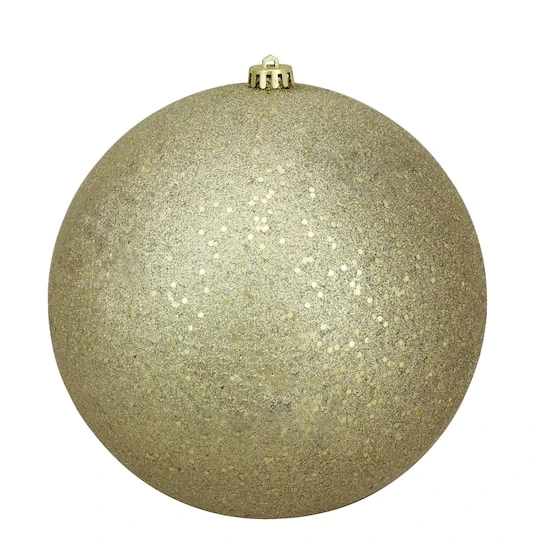 Northlight 10" Gold Holographic Glitter Shatterproof Christmas Ball Ornament 2 Northlight 10" Gold Holographic Glitter Shatterproof Christmas Ball Ornament - Image 2