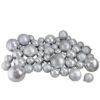 Northlight 50ct. Silver Splendor Shatterproof 2-Finish Christmas Ball Ornaments