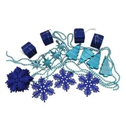 Northlight 125ct. Peacock Blue Shatterproof 4-Finish Christmas Ornaments -Northlight Sale Store D253880S 13