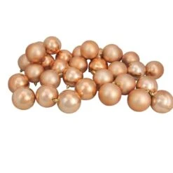 Northlight 32ct. 3.25" Copper Shatterproof 2-Finish Christmas Ball Ornaments -Northlight Sale Store D253883S 11