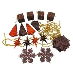 Northlight 125ct. Chocolate Brown & Burnt Orange Shatterproof 4-Finish Christmas Ornaments -Northlight Sale Store D253885S 14