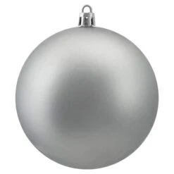Northlight 12ct. 4" Pewter Gray Shatterproof Matte Christmas Ball Ornaments -Northlight Sale Store D253886S 12