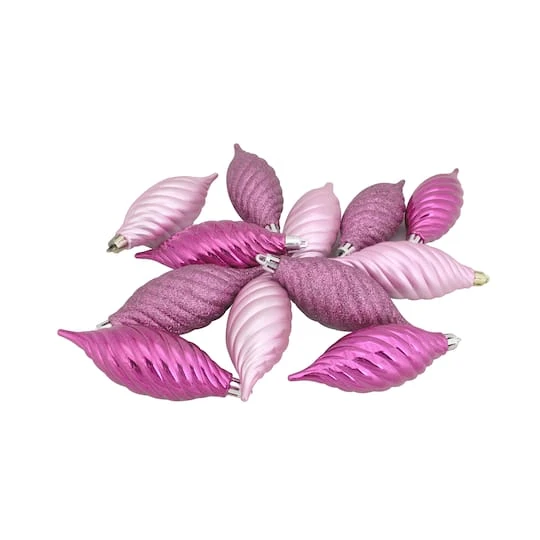 Northlight 125ct. Bubblegum Pink Shatterproof 4-Finish Christmas Ornaments 3 Northlight 125ct. Bubblegum Pink Shatterproof 4-Finish Christmas Ornaments - Image 3