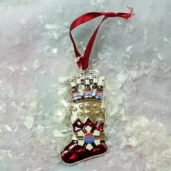 Northlight 3.5" Red & Silver Plated Pepsi Stocking Christmas Ornament -Northlight Sale Store D253897S 2