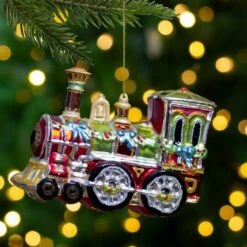 Northlight 5.5" Red & Green Contemporary Train Christmas Ornament -Northlight Sale Store D253898S 2