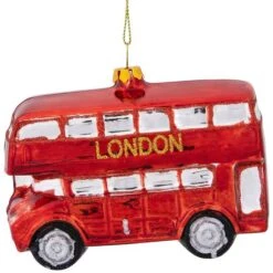 Northlight 4.5" Red Double Decker London Tour Bus Christmas Ornament -Northlight Sale Store D253902S 13