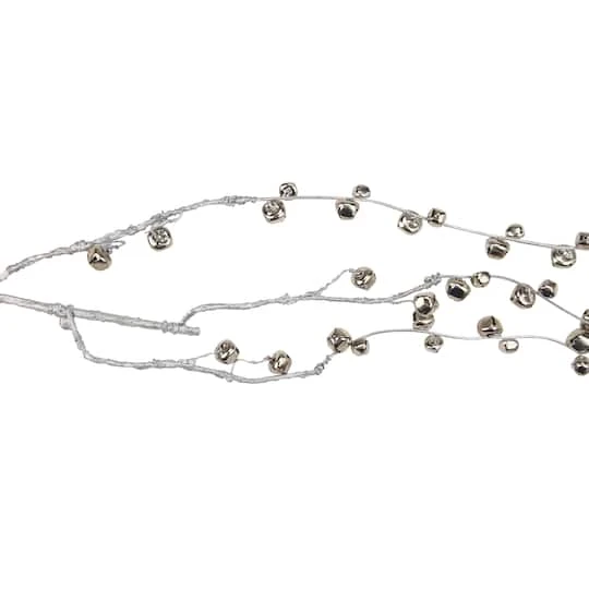 Northlight 3.4ft. Silver Hanging Jingle Bell Spray 5 Northlight 3.4ft. Silver Hanging Jingle Bell Spray - Image 5