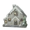 Northlight 14" Gray & White LED Glittered House Christmas Tabletop Décor