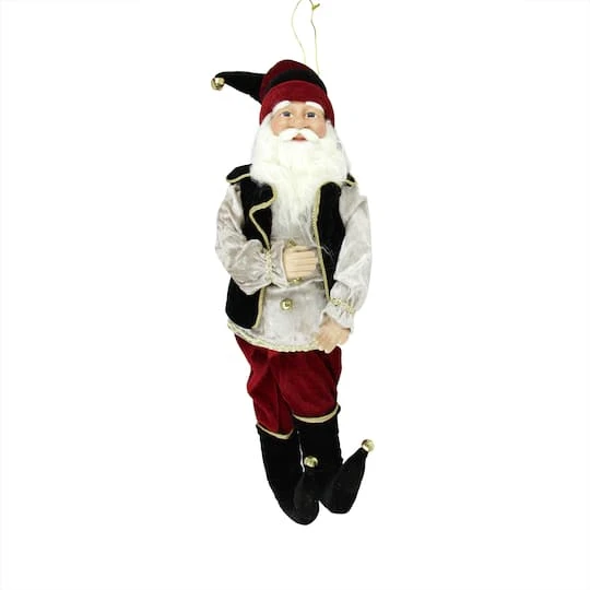 Northlight 22" Black & Red Poseable Whimsical Elf Christmas Figurine 2 Northlight 22" Black & Red Poseable Whimsical Elf Christmas Figurine - Image 2