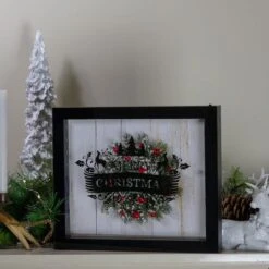 Northlight 14" Black LED Merry Christmas Box Frame -Northlight Sale Store D253952S 12
