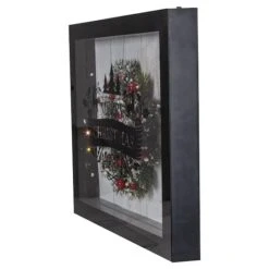 Northlight 14" Black LED Merry Christmas Box Frame -Northlight Sale Store D253952S 14