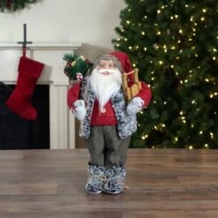 Northlight 18" Standing Santa Christmas Figure Carrying Presents & Sled 12 Northlight 18" Standing Santa Christmas Figure Carrying Presents & Sled -Northlight Sale Store D253955S 12