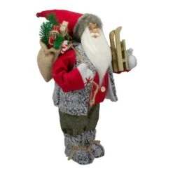 Northlight 18" Standing Santa Christmas Figure Carrying Presents & Sled 13 Northlight 18" Standing Santa Christmas Figure Carrying Presents & Sled -Northlight Sale Store D253955S 13
