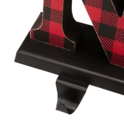 Glitzhome® Red Plaid Noel Stocking Holders, 4ct. 13 Glitzhome® Red Plaid Noel Stocking Holders, 4ct. -Northlight Sale Store D254154S 4