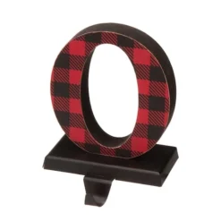 Glitzhome® Red Plaid Noel Stocking Holders, 4ct. 14 Glitzhome® Red Plaid Noel Stocking Holders, 4ct. -Northlight Sale Store D254154S 5