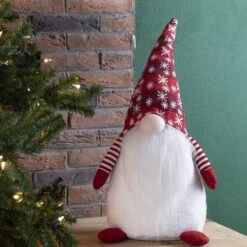 Glitzhome® 24" Red Christmas Gnome Décor Accent -Northlight Sale Store D254167S 2