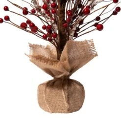 Glitzhome® Christmas Red Berry Table Tree -Northlight Sale Store D254177S 4