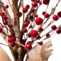 Glitzhome® Christmas Red Berry Table Tree -Northlight Sale Store D254177S 6