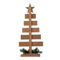 Glitzhome® 20" Wooden Christmas Tree Sign -Northlight Sale Store D254178S 6